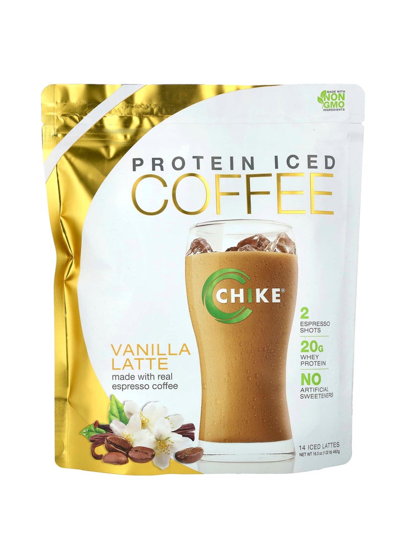 Protein Iced Coffee, Vanilla Latte, 16.3 oz (462 g)